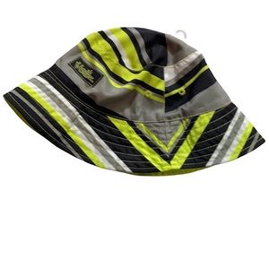 SKINZ Bucket HAT Black White Green Boys UV SKINZ 2T Reversible Beach Sun Protect